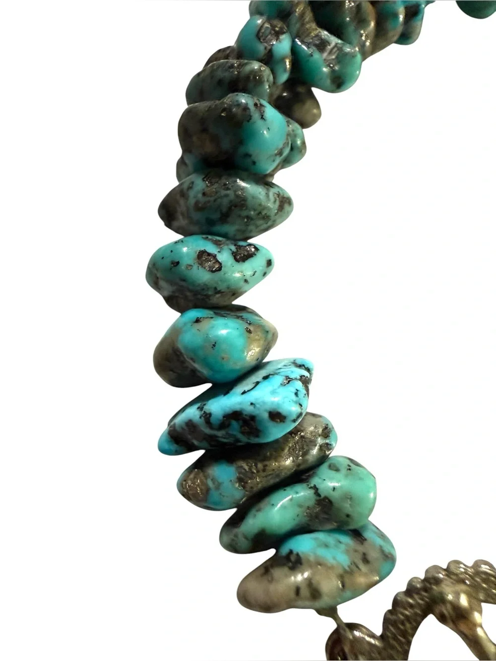 Authentic Turquoise Chip Bracelet with  Toggle Clasp